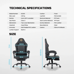 FANTECH GC193 GAMING CHAIR - Blue