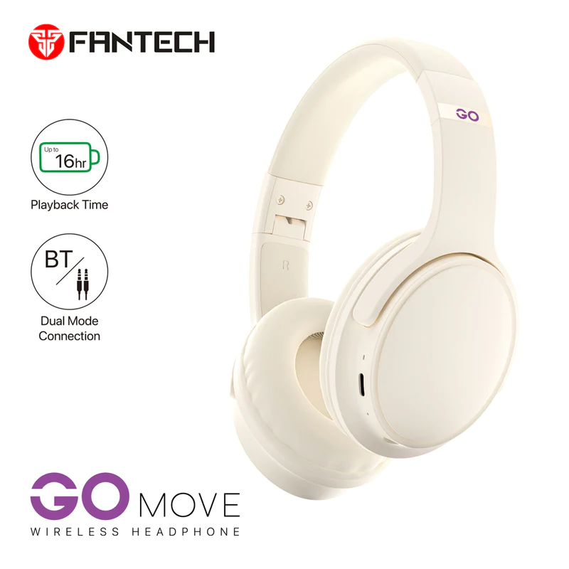 Fantech WH03-BT2 GO MOVE WIRELESS HEADSET - Beige