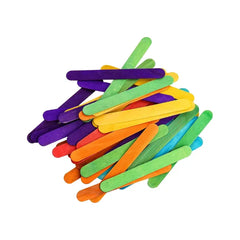 Ice Cream Stick Wooden - Colored Pack of 50