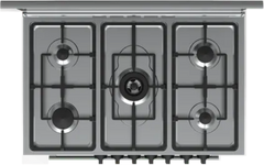 Fresh Gas Cooker &amp; Oven Fan, 60 * 90Cm, Full Safety, Black - 1457