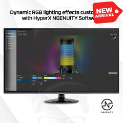 HyperX QuadCast S – RGB USB Condenser Microphone for PC, PS4, PS5 and Mac