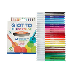GIOTTO Turbo Color Felt Tip Fibre Pens 2.8mm, Pack of 24