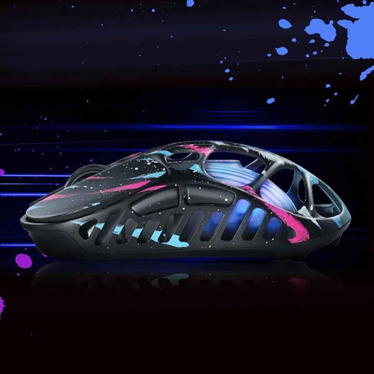 GravaStar Mercury X Pro Gaming Mouse With 32,000 DPI , PAW 3950 Sensor – 49g – 5 Programmable Buttons, Onboard Memory Profiles , Customizable Effects, Magnesium Alloy Hollow Skeleton (0.03inch Thickness)-Neon Graffiti | NeonMercury XPro |