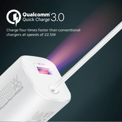 Promate PowerPort-PDQC3 USB-C Charger Premium 33W with 22.5W