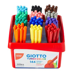 GIOTTO Turbo Maxi Color School Box, Pack of 144