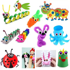 Wiggle Googly Eyes, Self Adhesive, Small Size 20 Pieces, Multi Colours