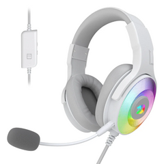 Redragon Pandora H350RGB Virtual 7.1 Surround Sound Gaming Headset - WHITE