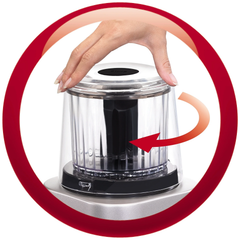 Moulinex Chopper, 0.5Lit, 500Watts, Silver - DP790A27