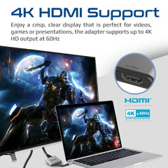 Promate MEDIALINK-H2, USB-C to Dual HDMI Adapter