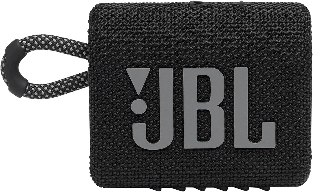 JBL Go 3: Portable Speaker with Bluetooth Waterproof and Dustproof Feature - Black Speaker