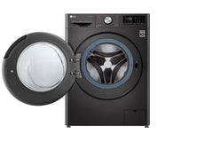 LG Front Load Wash & Dryer Machine A, 12KG Wash & 8KG Dryer, 1400RPM, Glass Door, Black Steel - F4V9BCP2EE.SBLPEL