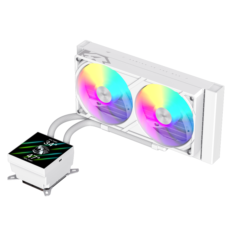 GAMEMAX GLACIER 240 LIQUID CPU COOLER WHITE