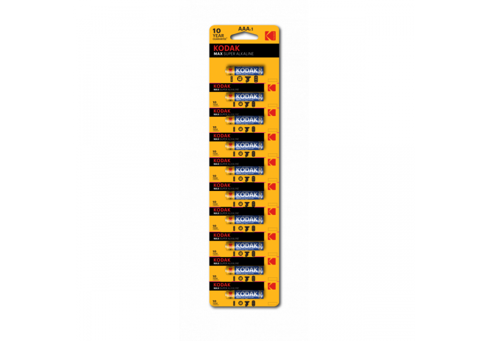 Kodak Max Alkaline Batteries Pack Of 10 - AA