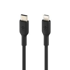 Belkin - BoostCharge USB-C to Lightning Cable 1m - Black