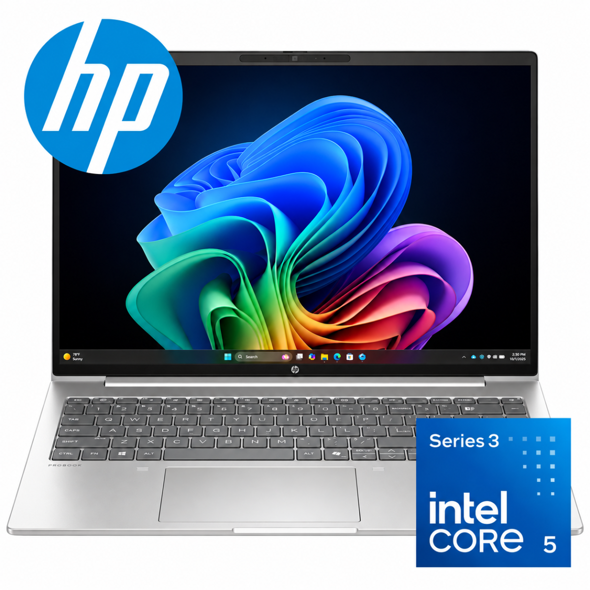 HP ProBook 4 G2i 16" (2026) Intel® Ultra 5 Gen III 325 8-Core Busniess Class Laptop w/ IPS 300nits Display & WIFI 7 Wireless - Silver