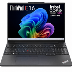 Lenovo ThinkPad E16 Gen 4 (2026) Intel® Ultra 7 Gen III 355 8-Core Busniess Class Laptop w/ IPS 300nits Display & WIFI 7 Wireless - Black