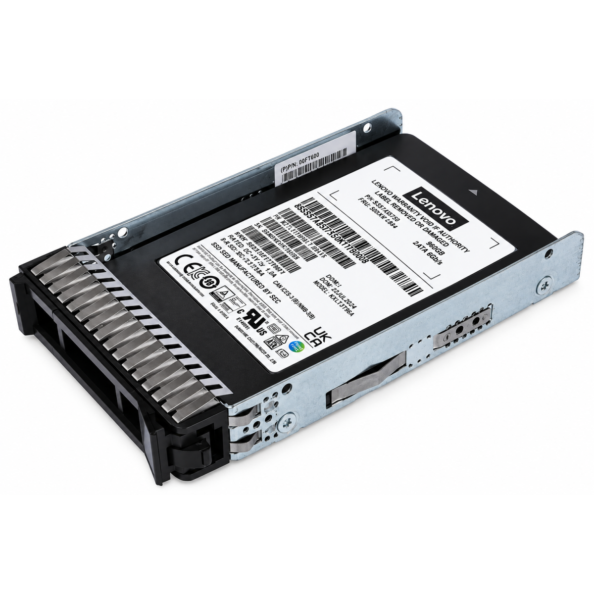 Lenovo ThinkSystem 1.92TB 2.5" Multi Vendor Entry SATA 6Gb Hot-Swap SSD