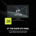Gaming Monitor MSI MAG 272F X24, Flat 27" FHD, 240 Hz, 0.5ms Rapid IPS, HDR Ready, AMD FreeSync™ Premium, Black / 3 Years Warranty