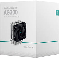 Deepcool Gammaxx Ag300 Cpu Air Cooler 3 Heatpipes Full Nickel Plating Pwm Cooling Fan For Intel & Amd - CompuMe