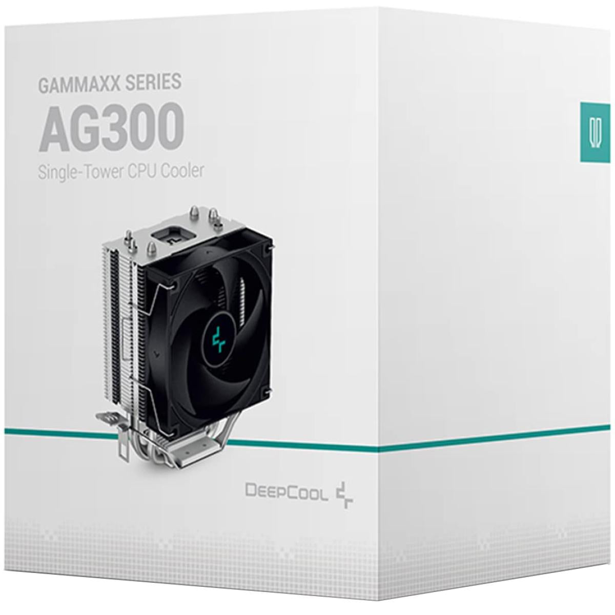Deepcool Gammaxx Ag300 Cpu Air Cooler 3 Heatpipes Full Nickel Plating Pwm Cooling Fan For Intel & Amd - CompuMe