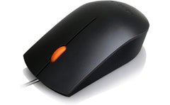Lenovo 300 Wires Mouse Right And Left Handed USB up to 20 million clicks - black