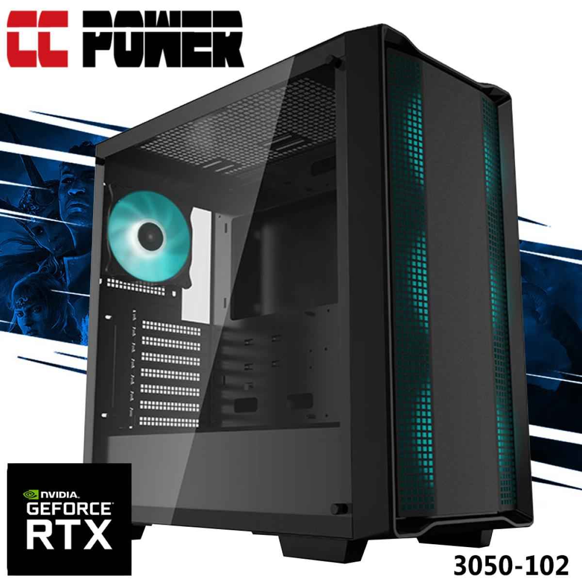 Cc Power 3050 102 Gaming Pc New 12gen Intel Core I5 6 Cores W/ Nvidia Rtx 3050 6gb Ddr6 & Advanced Air Cooler