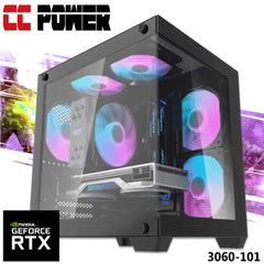 Cc Power 3060 101 Gaming Pc New 8gen Amd Ryzen 5 8400f 6 Cores W/ Nvidia Rtx 3060 12gb Ddr6 & Ddr5 Memory & Advanced Air Cooler