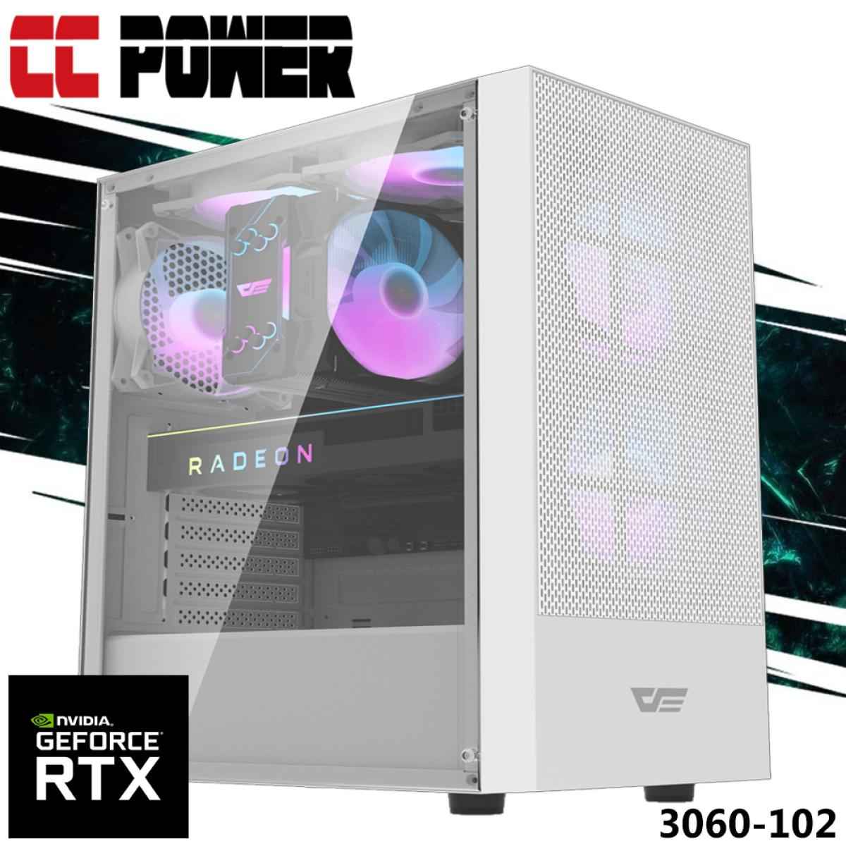 Cc Power 3060 102 Gaming Pc New 13gen Intel Core I5 10 Cores W/ Nvidia Rtx 3060 12gb Ddr6 & Advanced Air Cooler