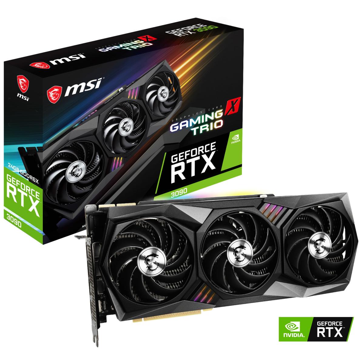 Msi Geforce Rtx 3090 Gaming X Trio 24g 24gb 384 Bit Gddr6x