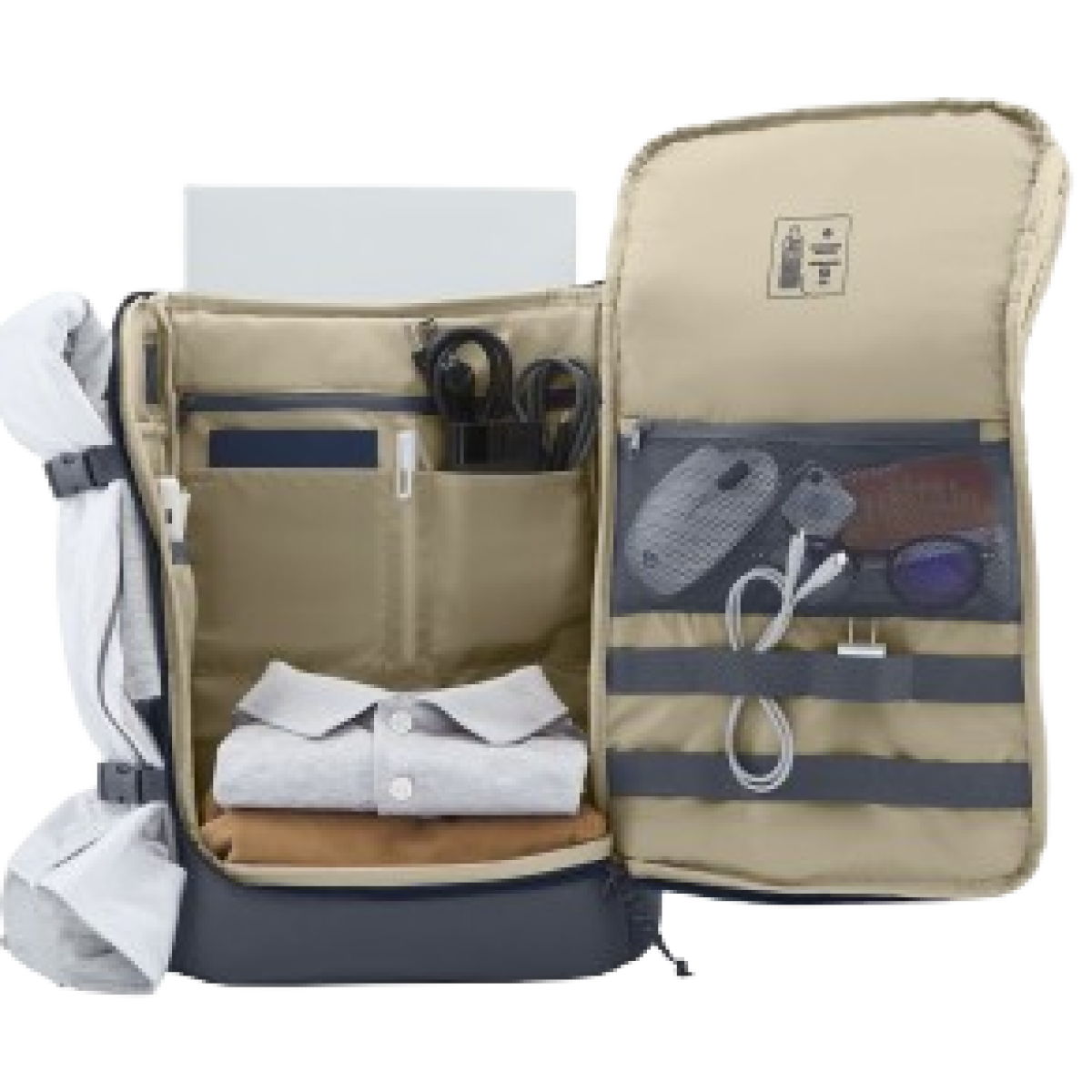 Hp Travel 25l 15.6 Inch Laptop Backpack Light & Stylish Expandable To 30l Multiple Pockets Including Rfid Blocking Pocket Lockable Zippers Iron Grey - CompuMe