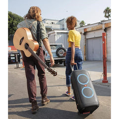 Jbl Partybox 310 Portable Party Speaker 240w Output Power 2x 6.5" Woofers & Two 2.5" Tweeters Up To 18 Hours Of Play Time Usb Playback & Device Charging, Wheels & Telescoping Handle, Ipx4 Splashproof Black