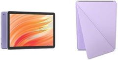 Like-New Amazon Fire HD 10 Tablet (32GB Lilac) + Standing Cover (Lilac)