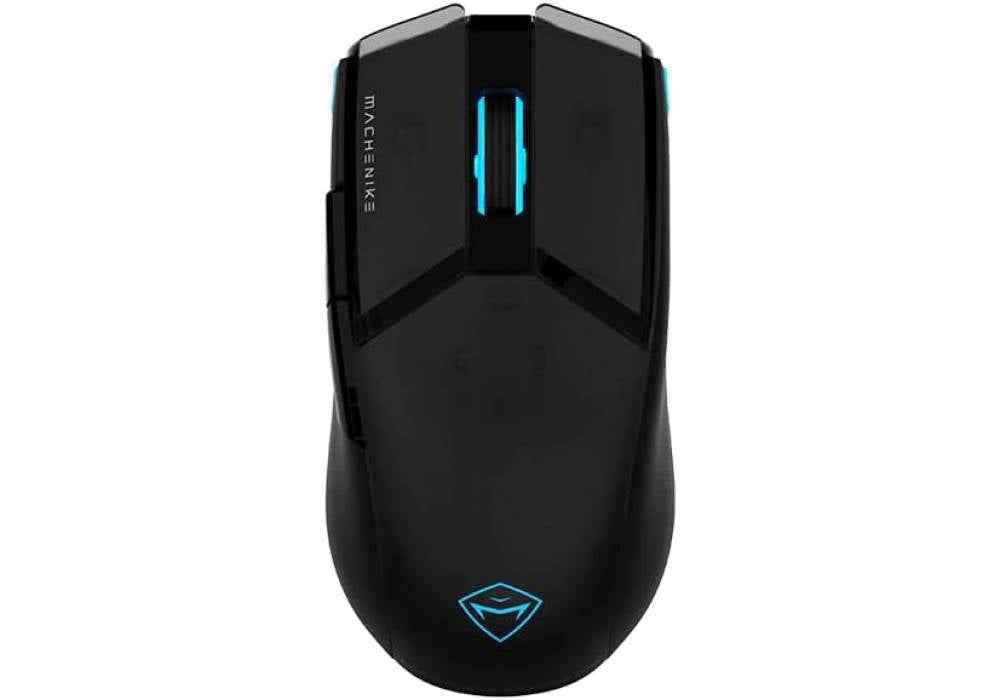MACHENIKE M7 Pro Gaming Mouse (PAW 3104 Sensor) Wireless/Wired RGB Computer Mouse with 8000 DPI and 6 Programmable Buttons, High Performance Lightweight Gaming Mouse for PC/Mac - Black