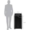 Fellowes Commercial cross cut shredder Model 325ci with 100% Jam proof, Silent shred & safe sense technology for commercial use, 23 Sheet shred capacity