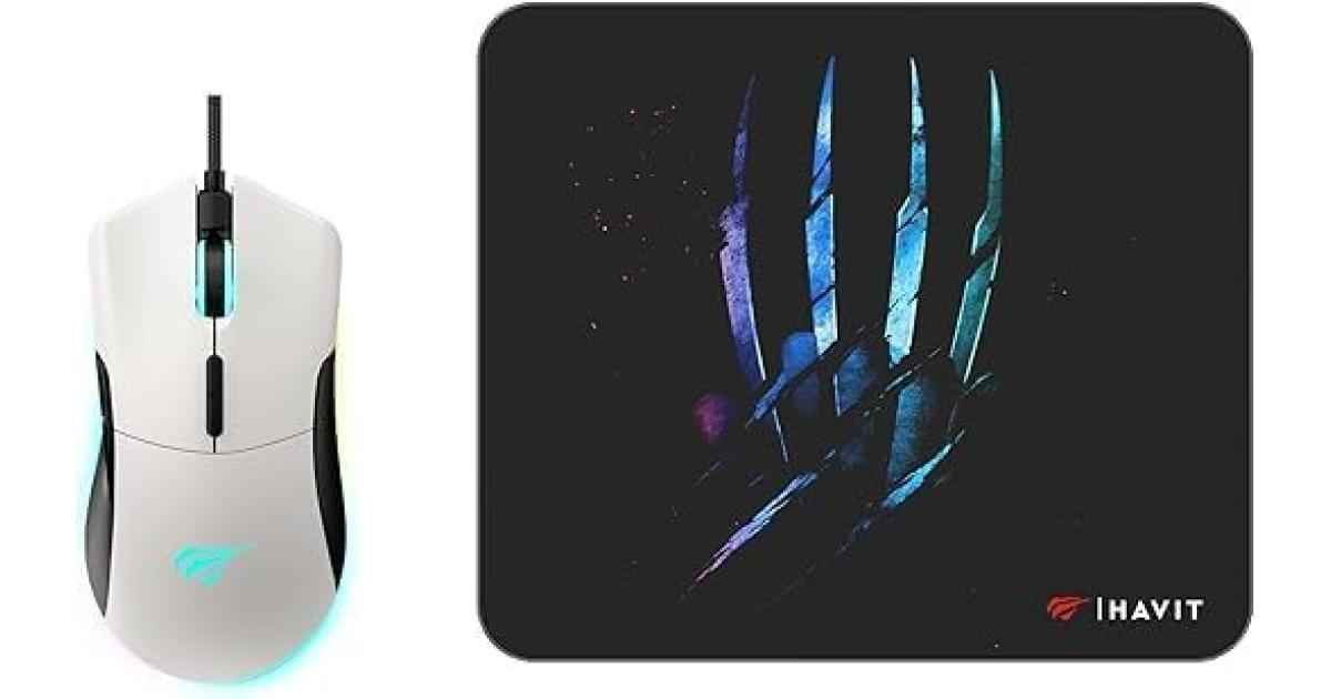 HAVIT Gamenote MS1037CM RGB Gaming Mouse & Mouse Pad Combo