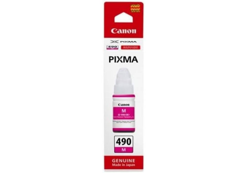 CANON GI-490 Magenta Ink Bottle, Prints Up to 7,000 A4 Pages, 70 ml