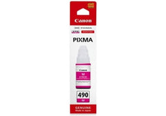 CANON GI-490 Magenta Ink Bottle, Prints Up to 7,000 A4 Pages, 70 ml
