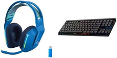 Logitech G733 Wireless Gaming Headset (Blue) + G515 TKL Wireless Gaming Keyboard (Tactile, Black) Bundle