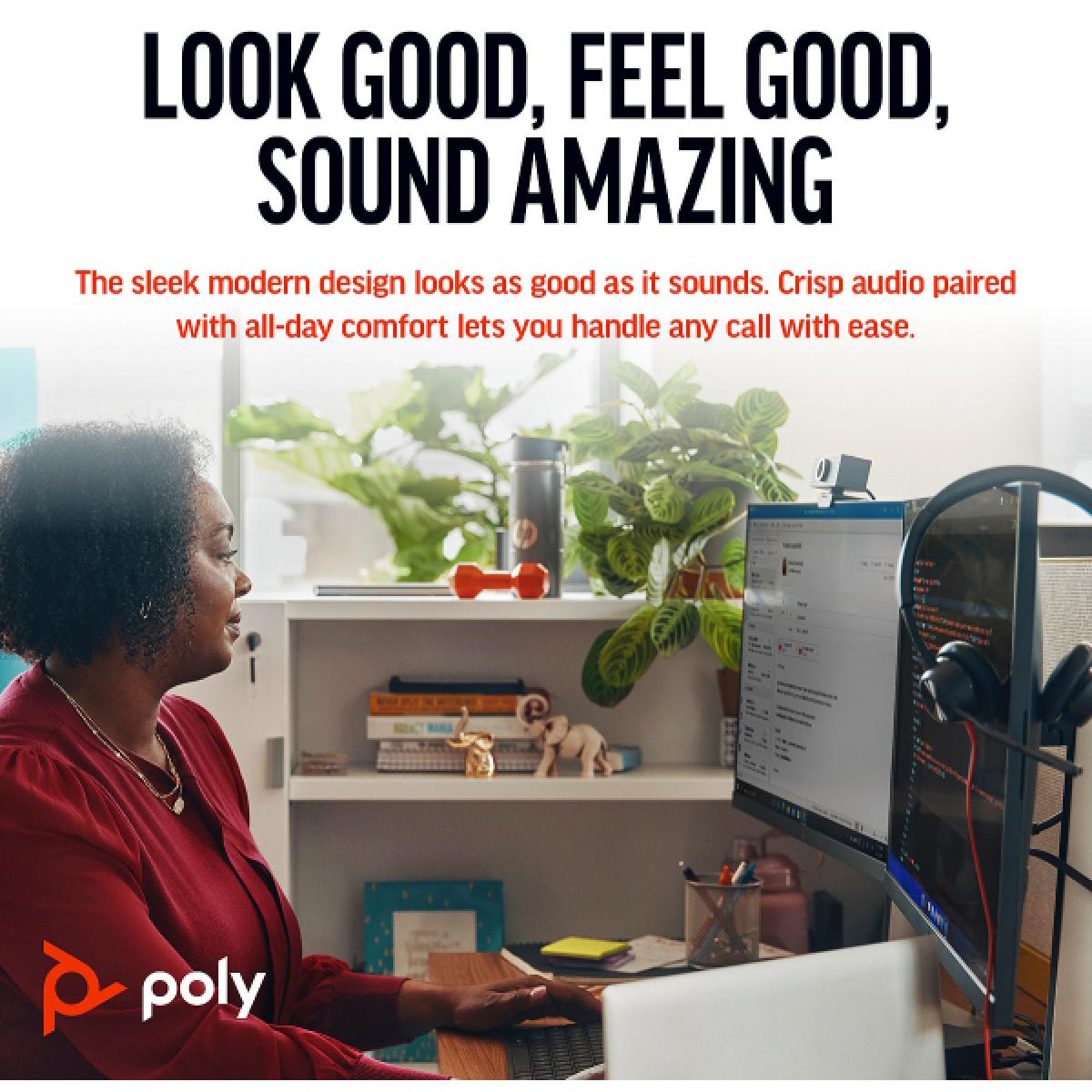 Poly Blackwire 3325 Wired Dual Ear Boom Mic Usb C & Usb A & 3.5mm Noise Canceling Mic For Pc & Mac & Mobile Works With Teams (certified) Poly Blackwire 3325 Wired Dual Ear Boom Mic Usb C & Usb A & 3.5mm Noise Canceling Mic For Pc & Mac & Mobile Works With Teams (certified)