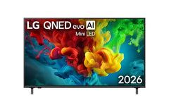 LG QNED Evo Mini LED 85Inch, Smart & 4K, AI Assistant, HDR Support with Ai Picture enhancement, Magic Remote - 85QNED84B6T.AMNG
