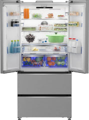 Beko Side by Side Refrigerator French Door A++, 500Lit, Grey - B5RCNE565HXPMG
