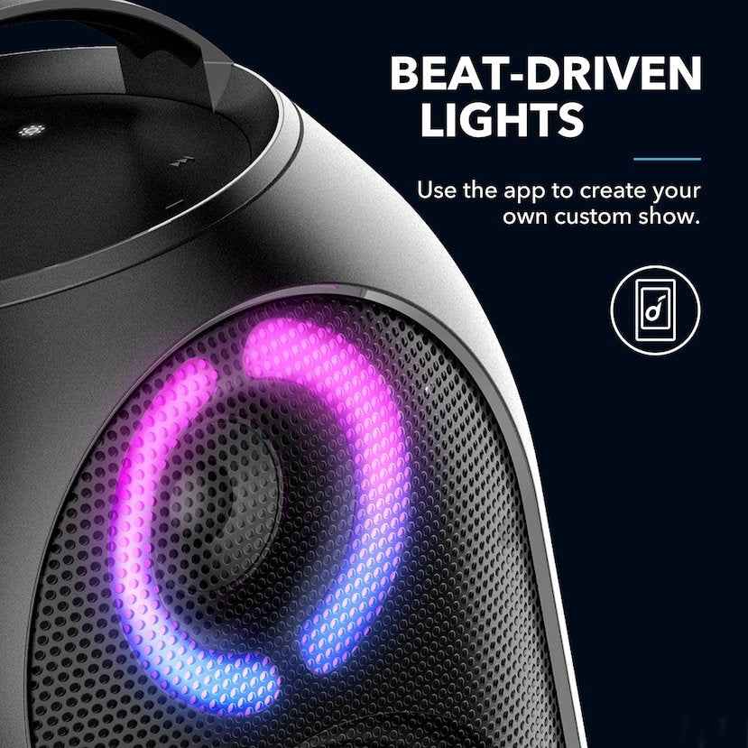 Golden Connector Anker Soundcore Rave PartyCast, miscellaneous