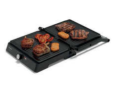 Arzum Panini Maxi Grill & Toaster, 2000Watts, Black / Silver - Ar2086
