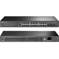 Tp Link Tl Sg3428 24 Port Gigabit Switch 4 Sfp Slots Omada Sdn Integrated L2+ Smart Managed L2/l3/l4 Qos, Igmp & Lag - CompuMe