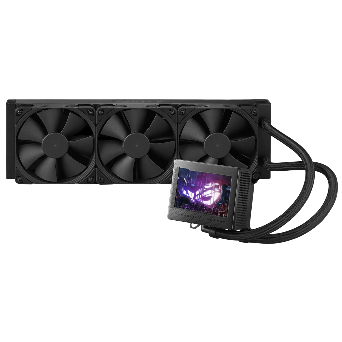 Asus Rog Ryujin Iii 360 All In One Liquid Cpu Cooler 360mm Radiator Asetek 8th Gen Pump W/ 3x Noua Industrial Ppc Fans & 3.5” Color Lcd - CompuMe