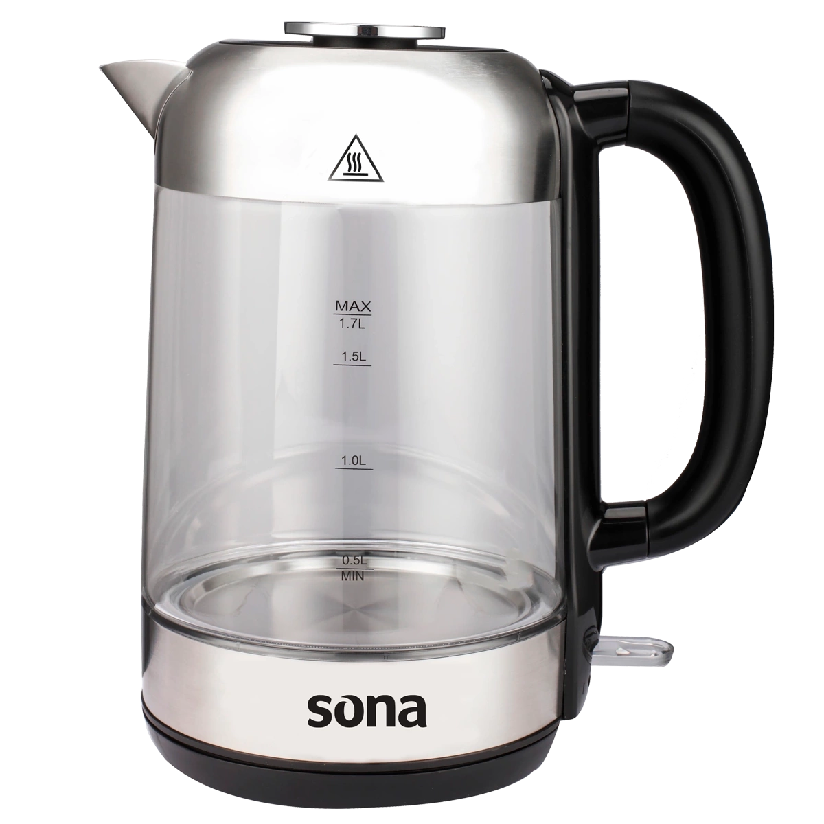Sona Electric Kettle, 1.7Lit, 2200Watts, Stainless steel - SK-8021