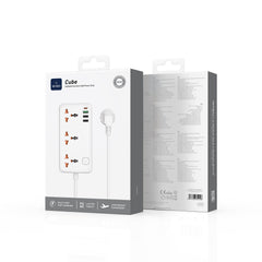 WIWU Wi-S005 EU 30W Cube Multiple Function GaN Power Strip 1C3A+3 sockets