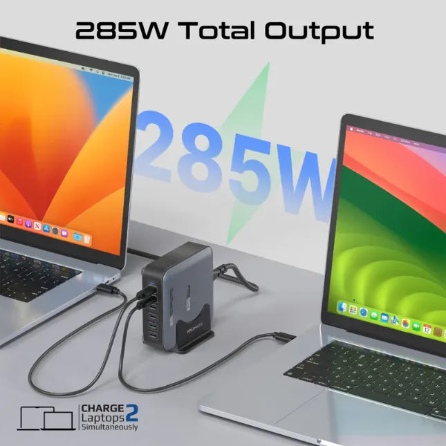 Promate PowerBase-GaN285W, Charging Station