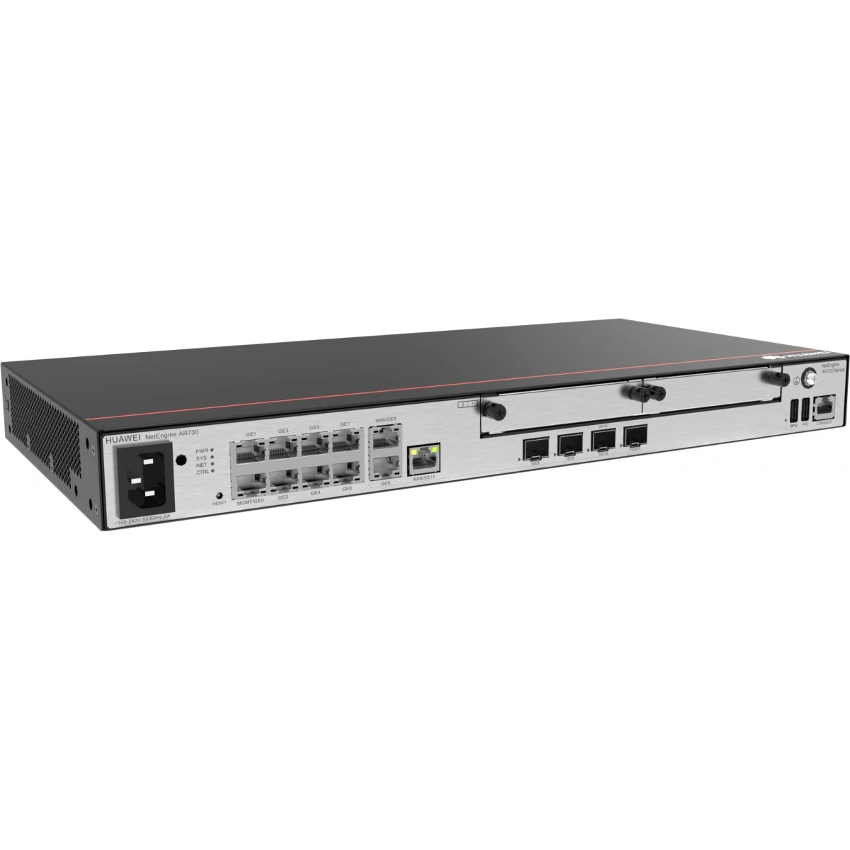 Huawei NetEngine AR730 | Enterprise Router | 2x GE Combo WAN, 1x SFP+, 8x GE LAN, 1x GE Combo LAN, 2x USB 2.0, 2x SIC