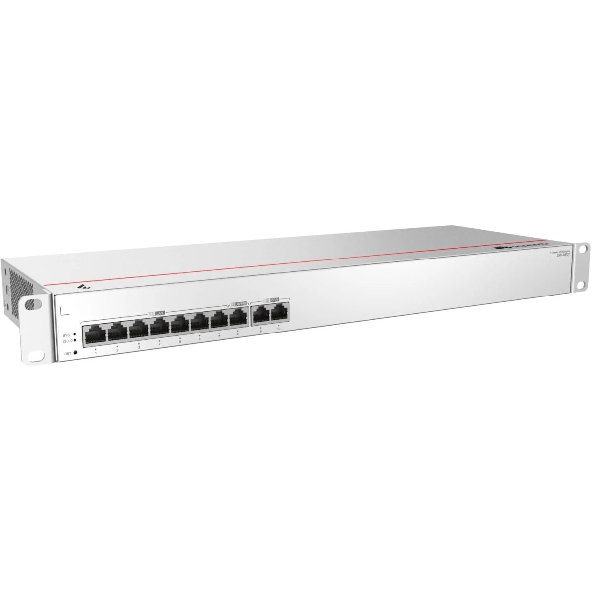 Huawei Gateway S380-S8T2T, 2*GE WAN, 8xGE LAN, 1U Form Factor, 512 MB DDR4 RAM, Metal, AC built-in, IP20 Built-In Surge Protection, Gray